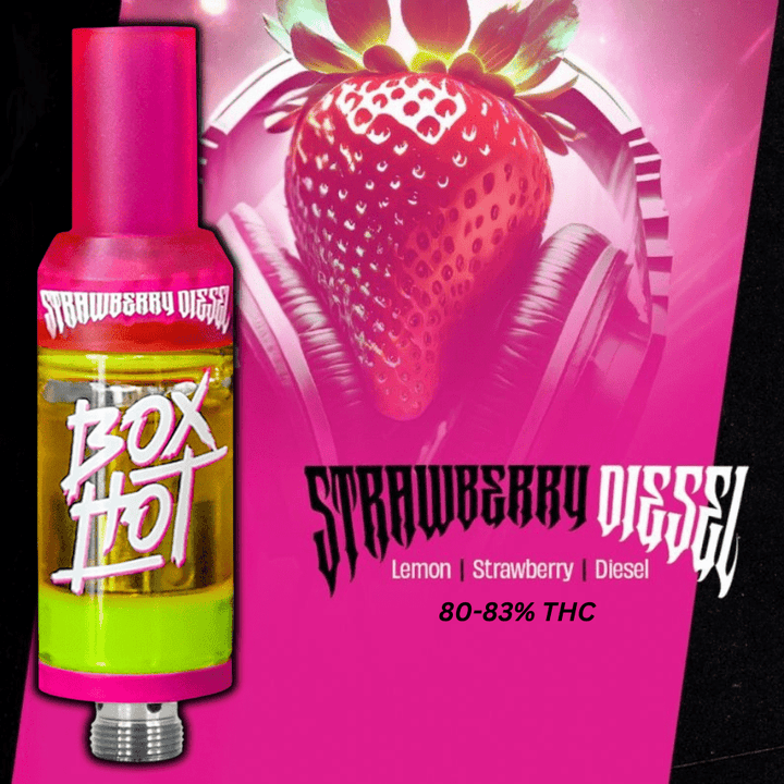 Boxhot 1000 Strawberry Diesel Vape Cartridge - 1.2g 1.2g Morden Vape SuperStore and Cannabis Manitoba Canada