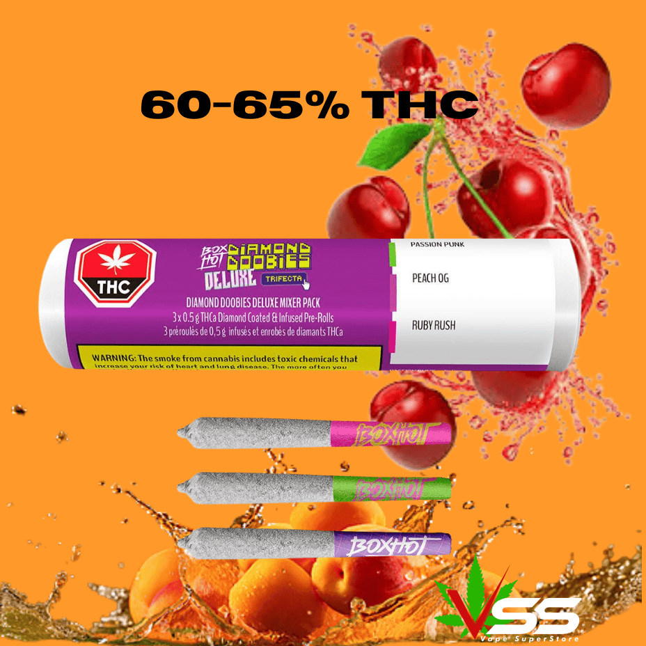 Boxhot Diamond Doobie Deluxe Trifcta Infused Pre-Rolls-3x0.5g Morden Vape SuperStore and Cannabis Manitoba Canada