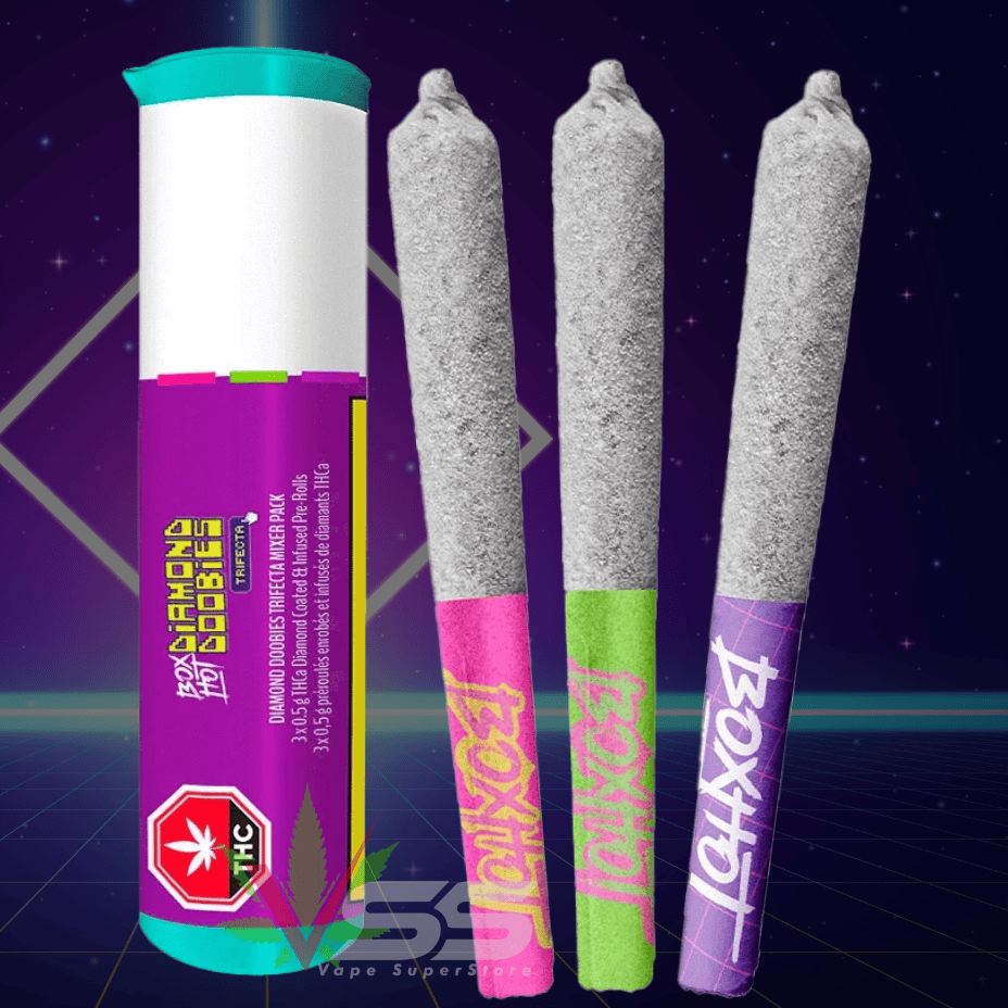 Boxhot Diamond Doobie Deluxe Trifecta Infused Pre-Rolls-3x0.5g Morden Vape SuperStore and Cannabis Manitoba Canada