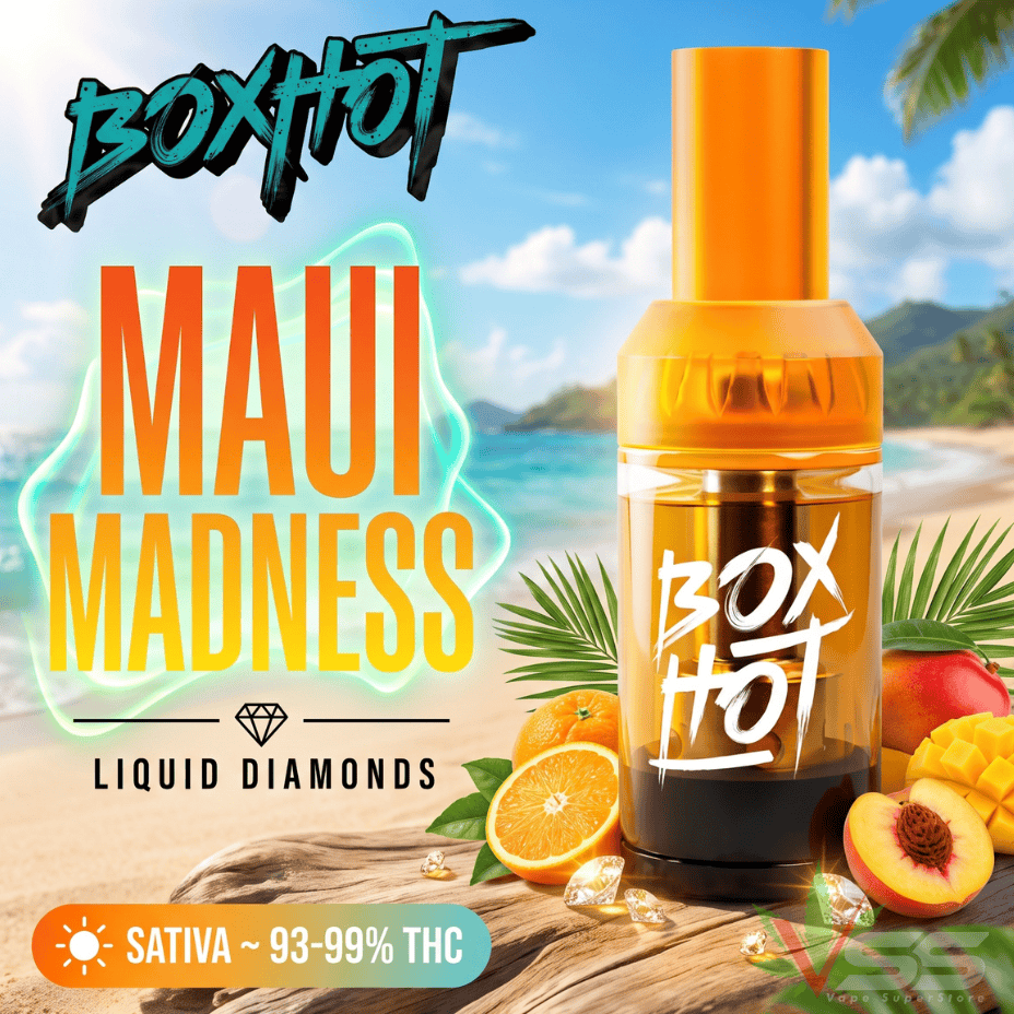 BOXHOT Maui Madness Liquid Diamond Sativa 510 Cartridge - 1g Morden Vape SuperStore and Cannabis Manitoba Canada