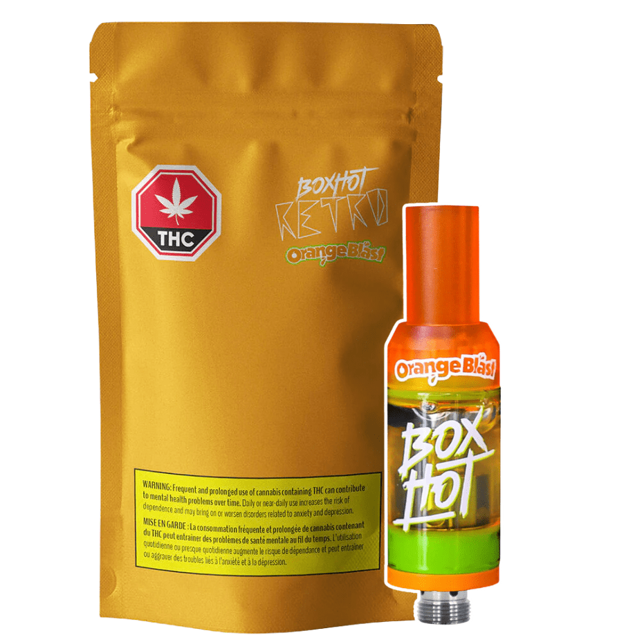 Boxhot Retro Orange Blast 510 Thread Cartridge-1.2g 1.2g Morden Vape SuperStore and Cannabis Manitoba Canada