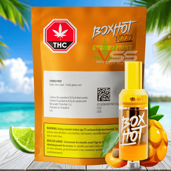 BOXHOT - Stoned Fruit 510 Vape Cartridge 1.2g Morden Vape SuperStore and Cannabis Manitoba Canada