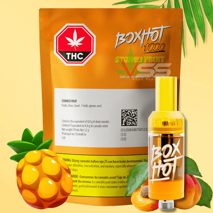 BOXHOT - Stoned Fruit 510 Vape Cartridge 1.2g Morden Vape SuperStore and Cannabis Manitoba Canada