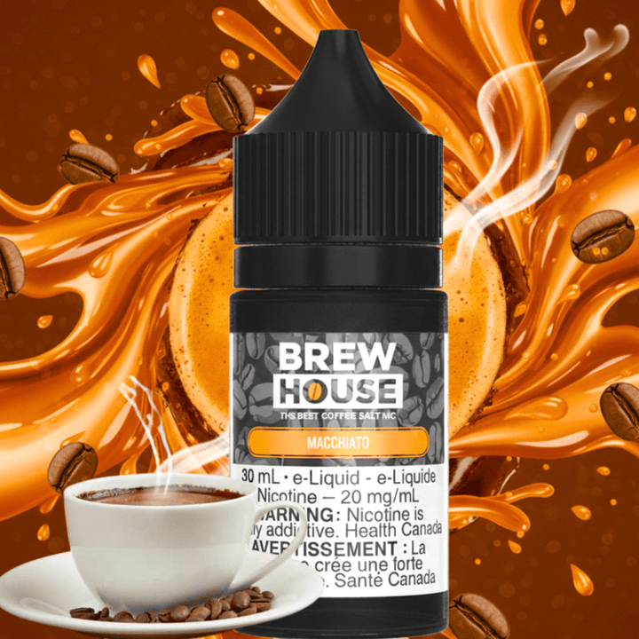 Brew House E-Liquid Macchiato Salt-30ml 30ml / 10mg Morden Vape SuperStore and Cannabis Manitoba Canada