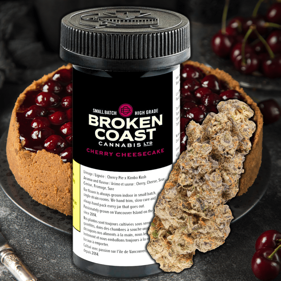 Broken Coast Cherry Cheesecake Indica Flower - 14g 14g Morden Vape SuperStore and Cannabis Manitoba Canada