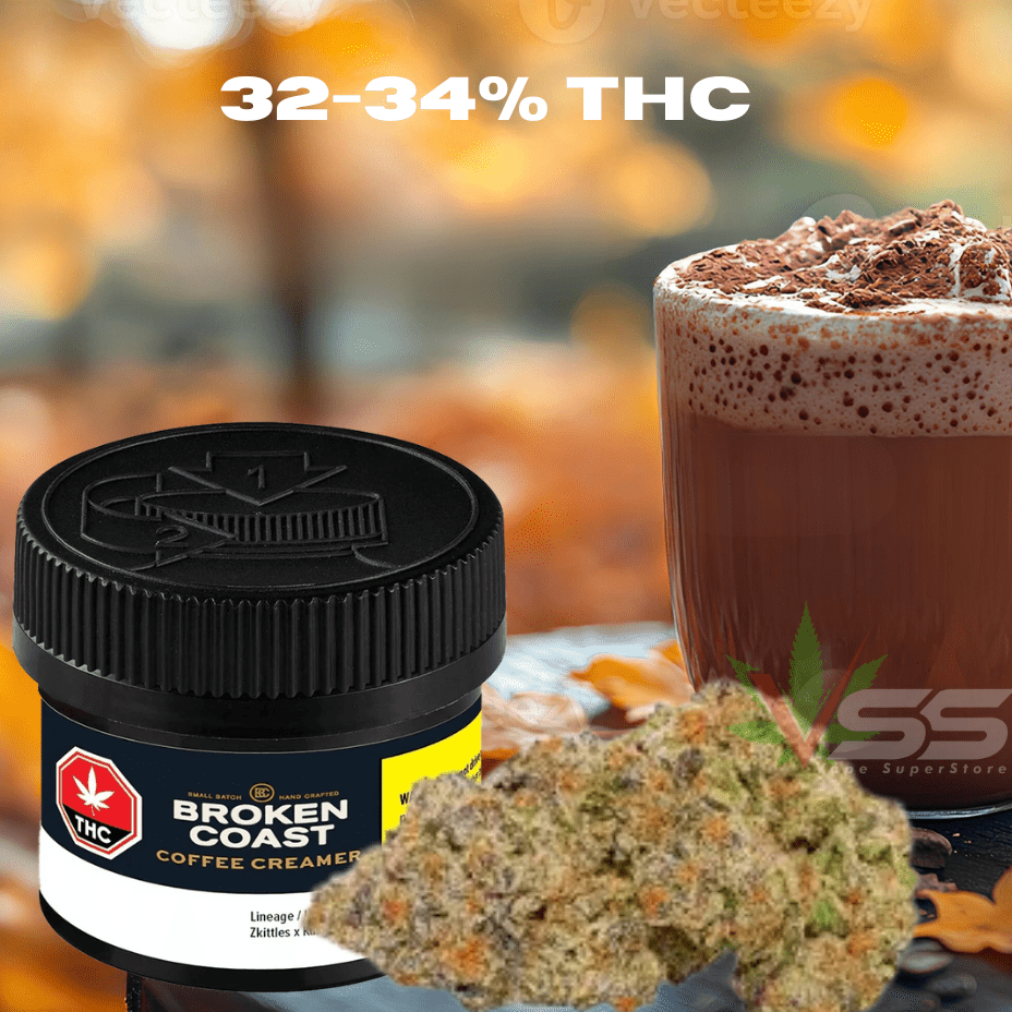 Broken Coast Coffee Creamer Indica Flower - 7g Morden Vape SuperStore and Cannabis Manitoba Canada
