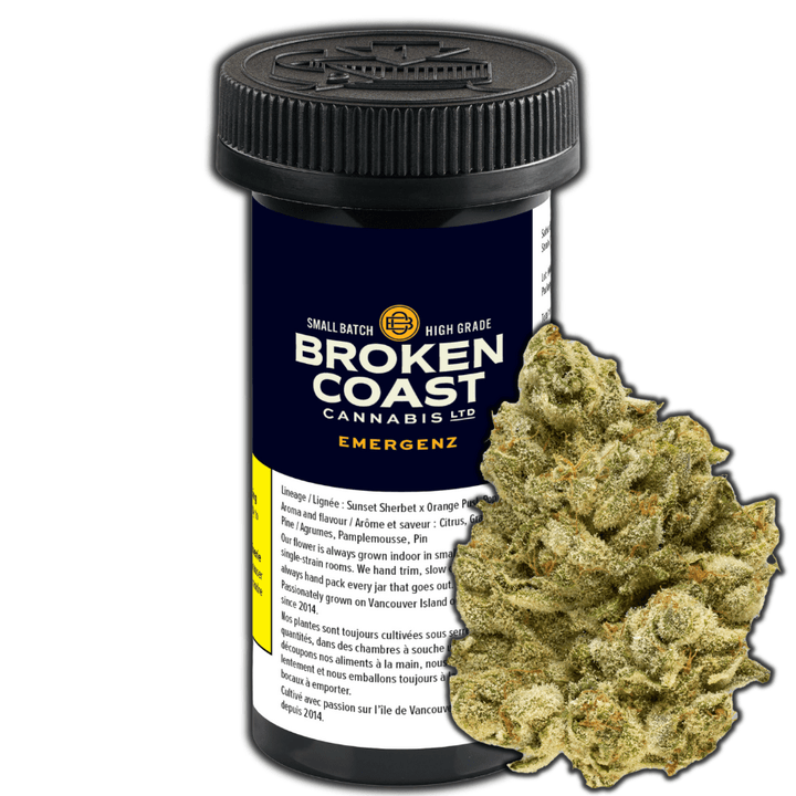 Broken Coast EmergenZ Sativa Flower - 14g Morden Vape SuperStore and Cannabis Manitoba Canada