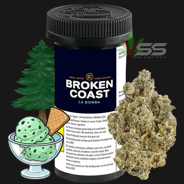 Broken Coast La Bomba Hybrid Flower - 7g Morden Vape SuperStore and Cannabis Manitoba Canada