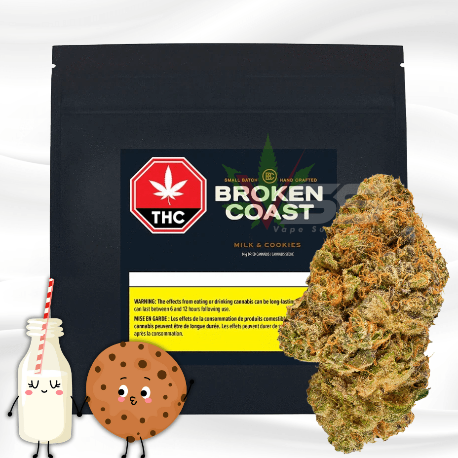 Broken Coast Milk & Cookies Flower - 14g Morden Vape SuperStore and Cannabis Manitoba Canada