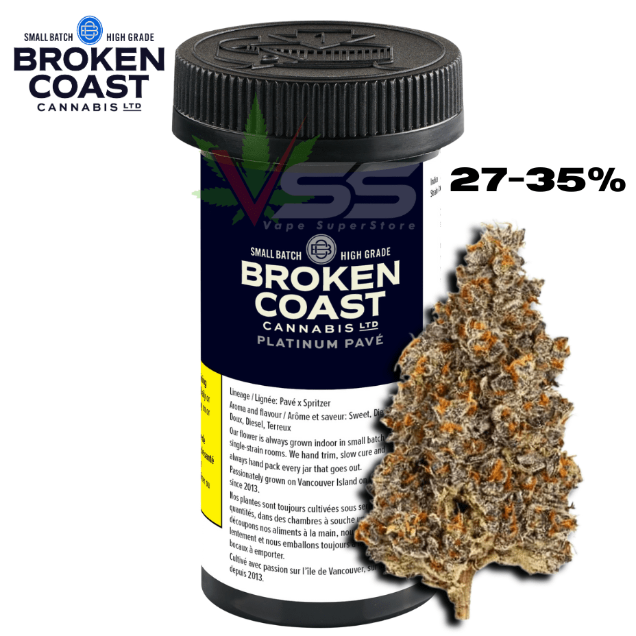 Broken Coast Platinum Pave Indica Flower - 7g Morden Vape SuperStore and Cannabis Manitoba Canada