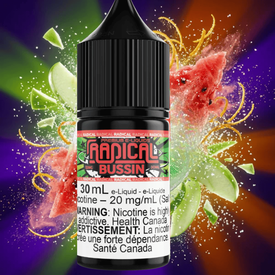 Bussin Salt Nic by Radical E-liquid 30ml / 12mg Morden Vape SuperStore and Cannabis Manitoba Canada
