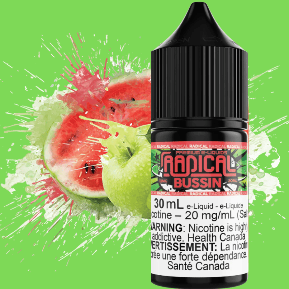 Bussin Salt Nic by Radical E-liquid Morden Vape SuperStore and Cannabis Manitoba Canada
