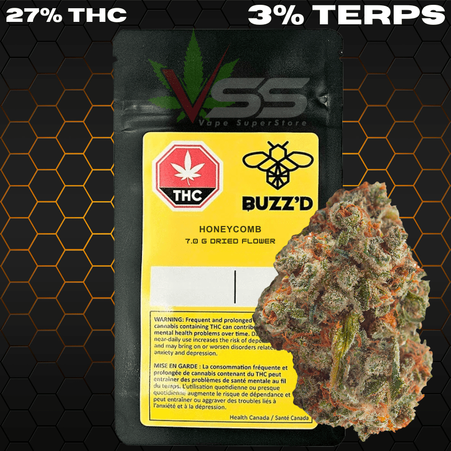 Buzz'd Honeycomb Haze Sativa Flower - 7g Morden Vape SuperStore and Cannabis Manitoba Canada