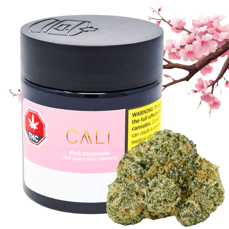 Cali Pink Diamonds Indica Flower-7g 7g Morden Vape SuperStore and Cannabis Manitoba Canada