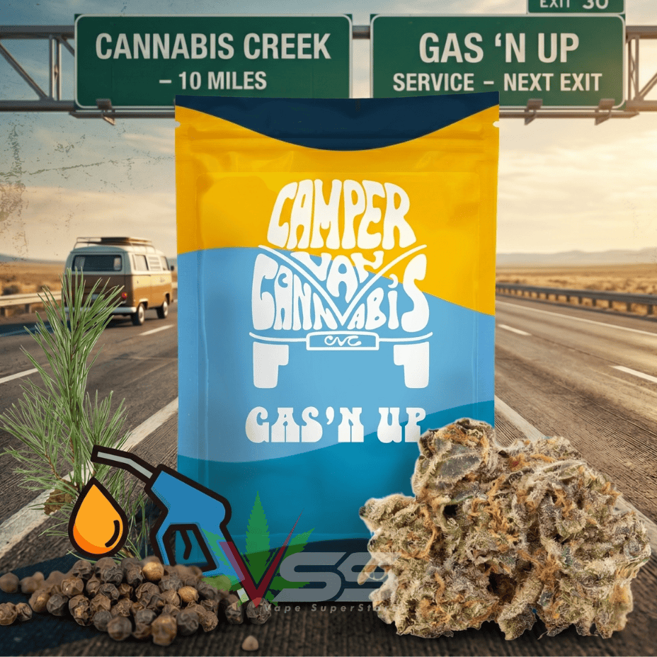 Camper Van Cannabis Gas'N Up Indica Flower - 14g Morden Vape SuperStore and Cannabis Manitoba Canada