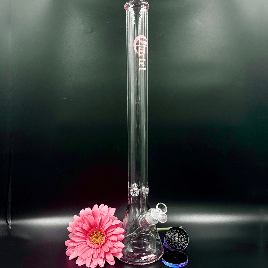 Cartel Glass 7mm Mega Beaker 24" Pink Morden Vape SuperStore and Cannabis Manitoba Canada