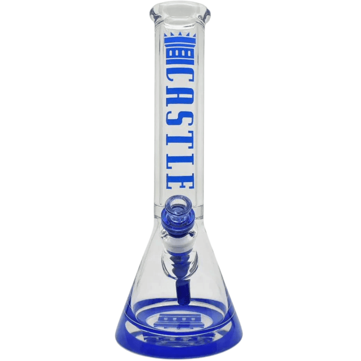 Castle 9mm Color Logo Beaker-14" Morden Vape SuperStore and Cannabis Manitoba Canada