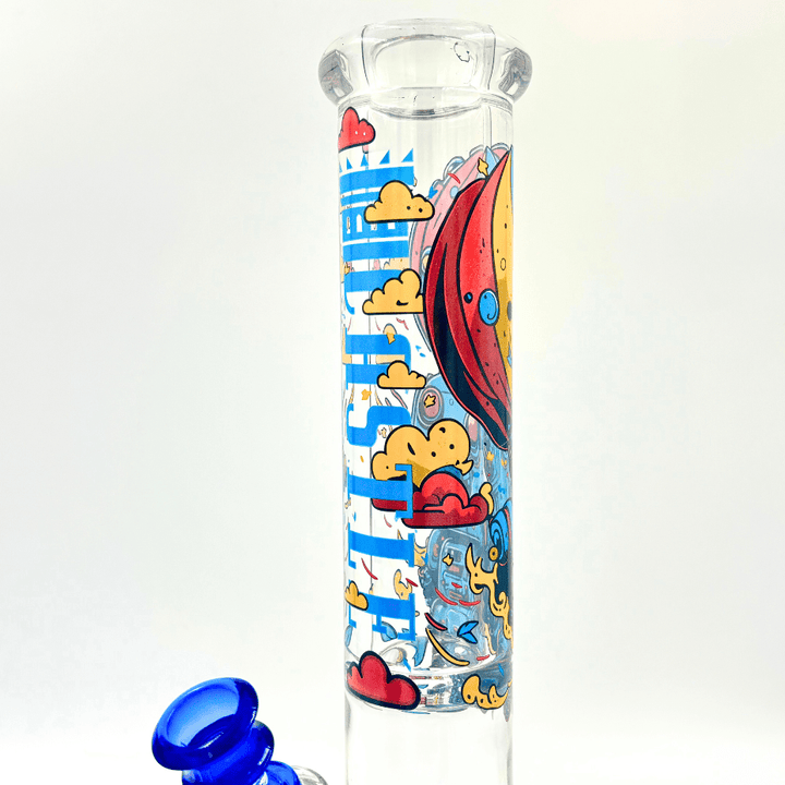 Castle Glassworks 15mm Robot Beaker 14" 14 in / 15mm Base/ 9mm Tube Morden Vape SuperStore and Cannabis Manitoba Canada