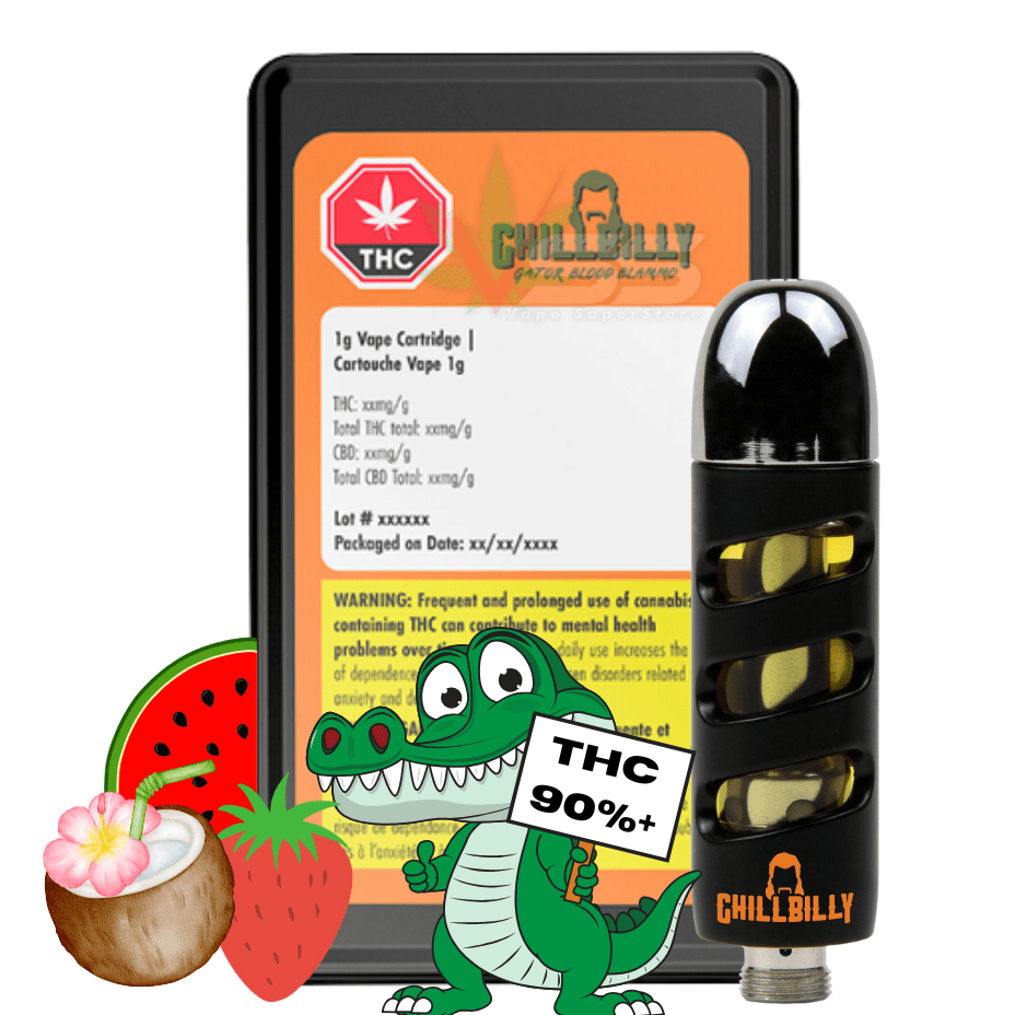 ChillBilly Maxed Out Gator Blood Diamonds Cartridge - 1g Morden Vape SuperStore and Cannabis Manitoba Canada