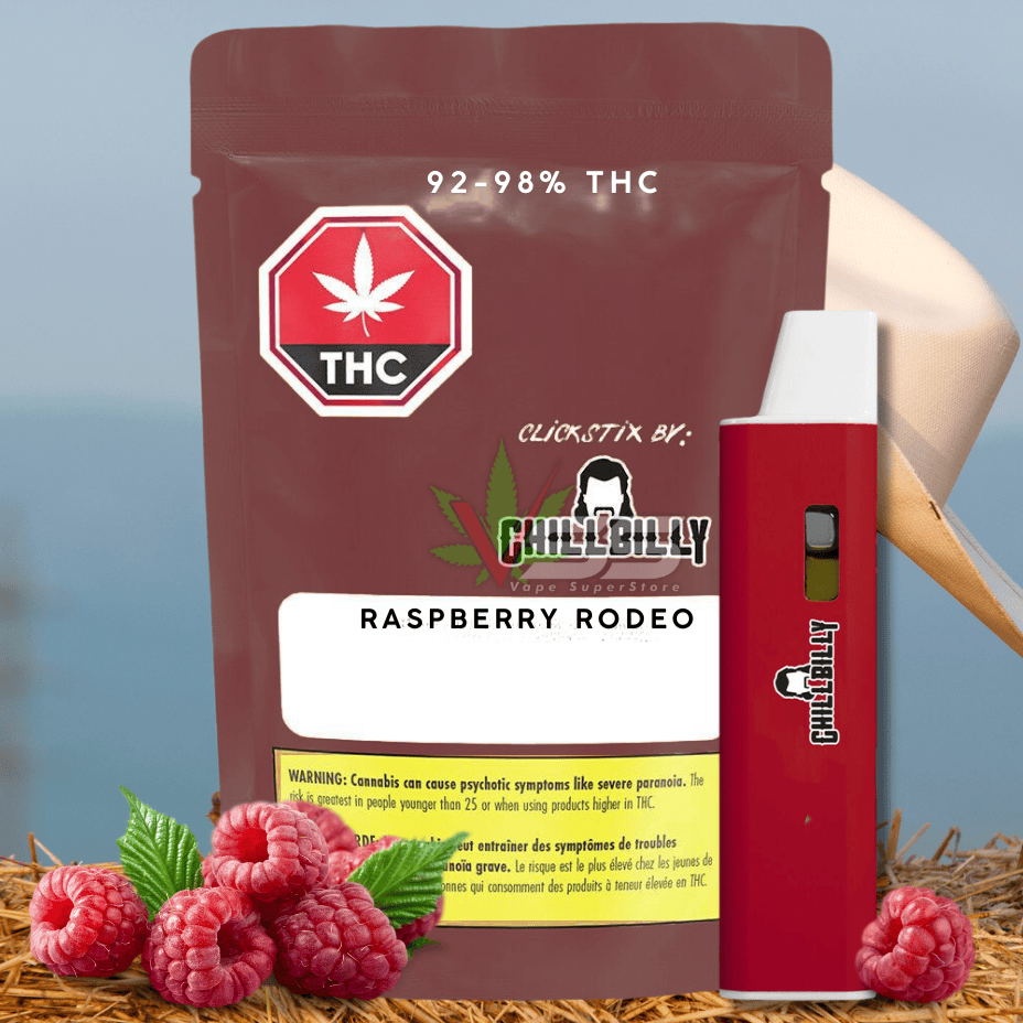 ChillBilly Maxed Out Raspberry Rodeo Liquid Diamonds AIO Disposable - 0.95g Morden Vape SuperStore and Cannabis Manitoba Canada