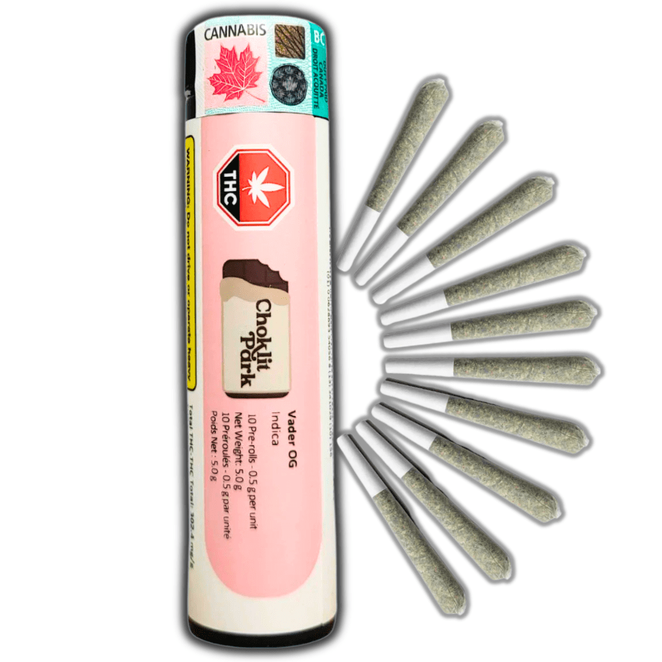 Choklit Park - Vader OG Pre-rolls 10x0.5g Morden Vape SuperStore and Cannabis Manitoba Canada