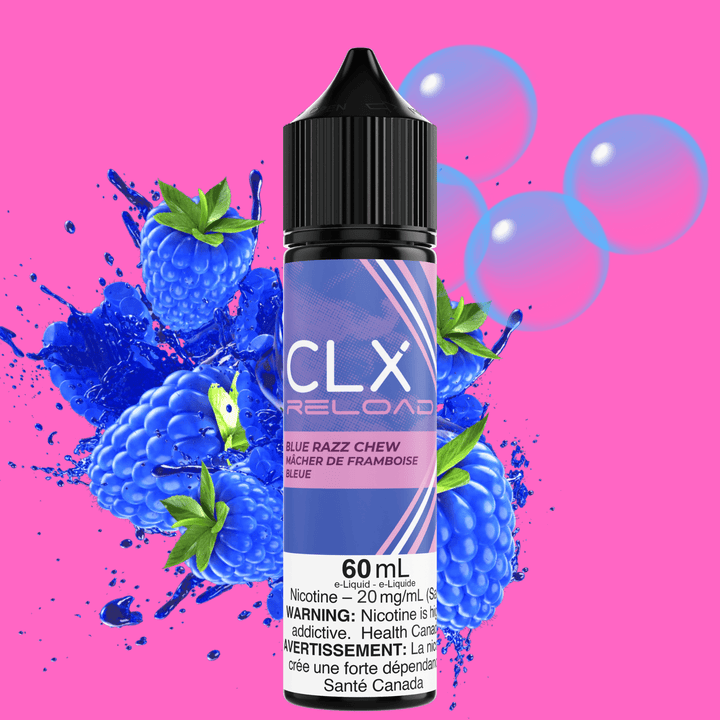 CLX Reload 60ml Salt-Blue Razz Chew 60ml / 20mg Morden Vape SuperStore and Cannabis Manitoba Canada