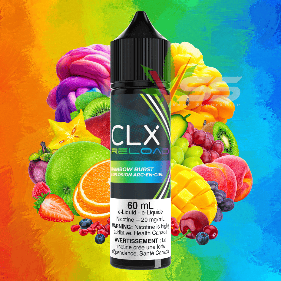 CLX Reload 60ml Salt-Rainbow Burst 60ml / 20mg Morden Vape SuperStore and Cannabis Manitoba Canada