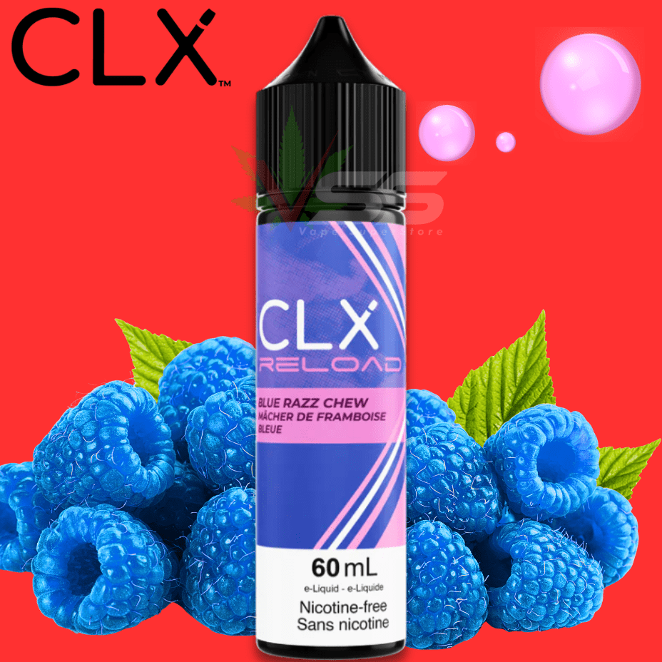 CLX Reload Freebase 60ml-Blue Razz Chew 60ml / 3mg Morden Vape SuperStore and Cannabis Manitoba Canada