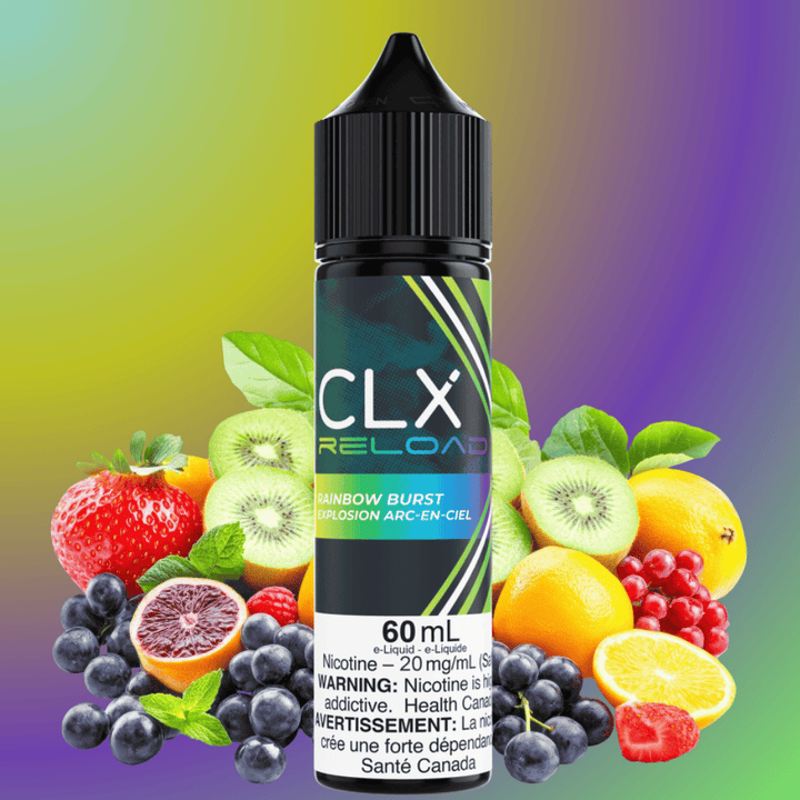 CLX Reload Freebase 60ml-Rainbow Burst Morden Vape SuperStore and Cannabis Manitoba Canada