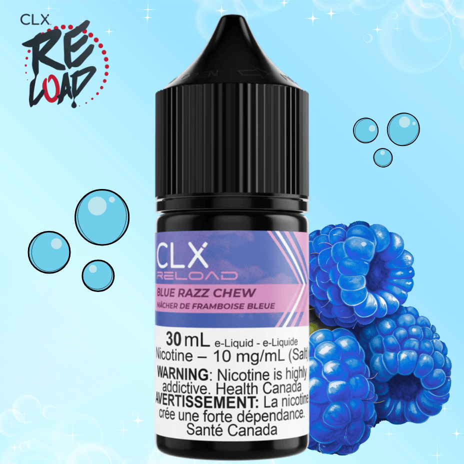 CLX Reload Salt - Blue Razz Chew 10mg Morden Vape SuperStore and Cannabis Manitoba Canada