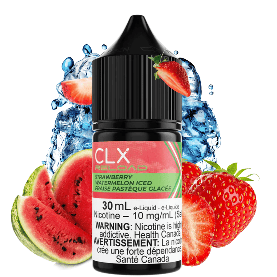 CLX Reload Salt Nic E-Liquid 30ml / 10mg CLX Reload Salts-Strawberry Watermelon Iced - Canada online vape shop