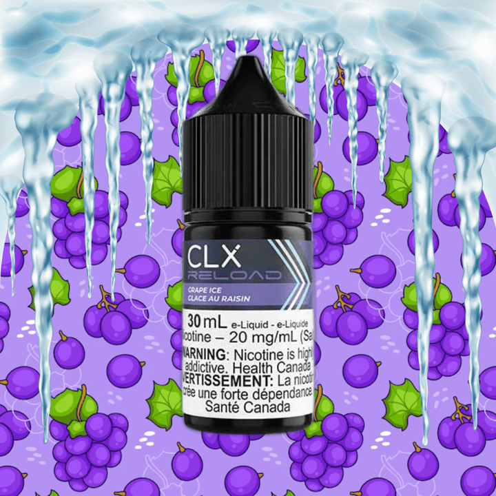 CLX Reload Salt Nic E-Liquid Grape Ice Salt by CLX Reload E-Liquid-Morden Vape SuperStore & Cannabis MB, Canada