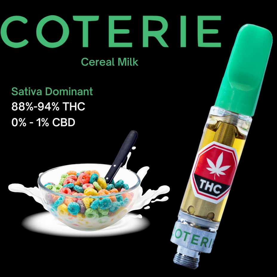 Coterie Cereal Milk Live Terpene Cartridge - 1g 1g Morden Vape SuperStore and Cannabis Manitoba Canada