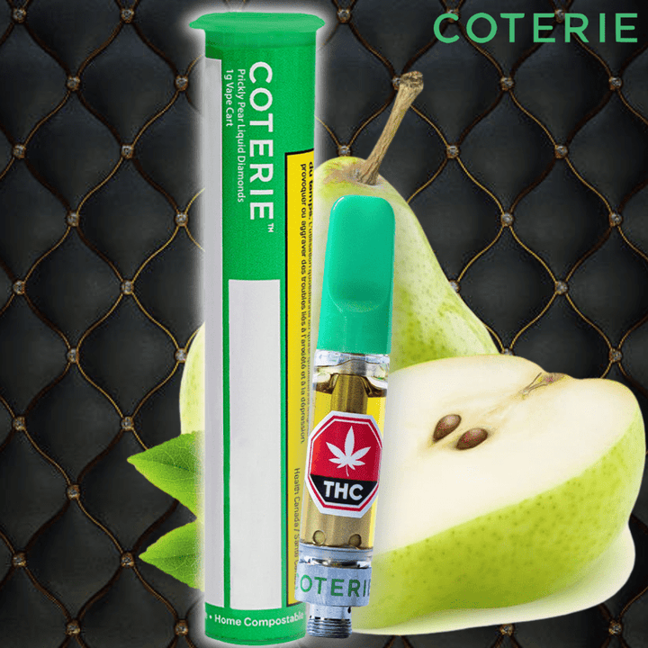 Coterie Prickly Pear Liquid Diamond 510 Cart-1g Morden Vape SuperStore and Cannabis Manitoba Canada