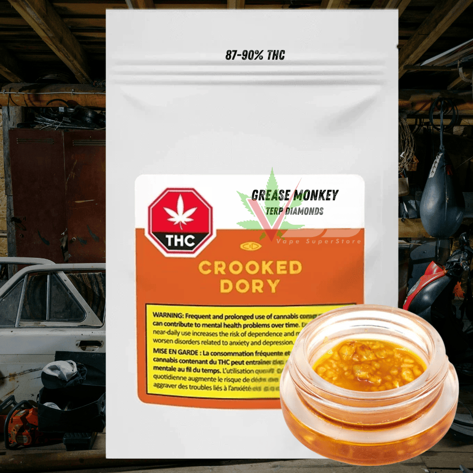 Crooked Dory - Grease Monkey Terp Diamonds - 1g Morden Vape SuperStore and Cannabis Manitoba Canada