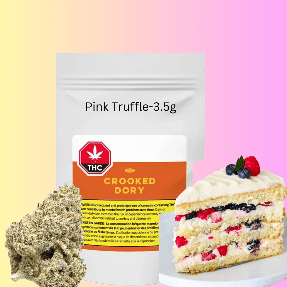 Crooked Dory Pink Truffle Indica Flower-3.5g 3.5g Morden Vape SuperStore and Cannabis Manitoba Canada