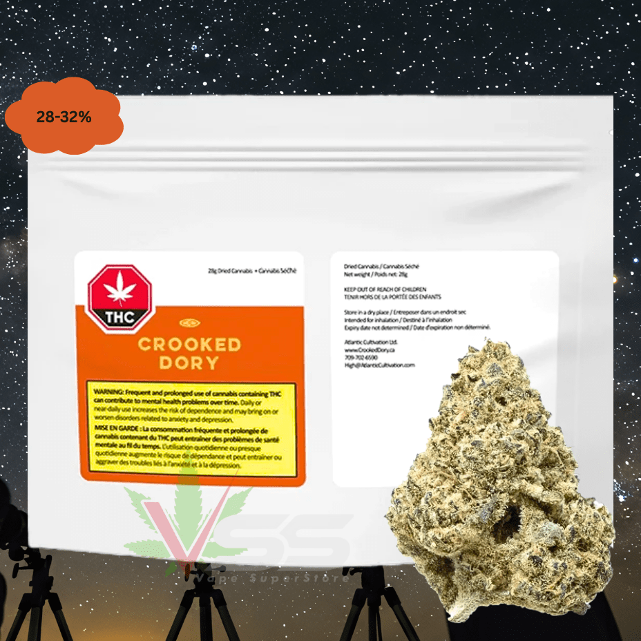 Crooked Dory Stargazer Haze Sativa Flower - 14g Morden Vape SuperStore and Cannabis Manitoba Canada