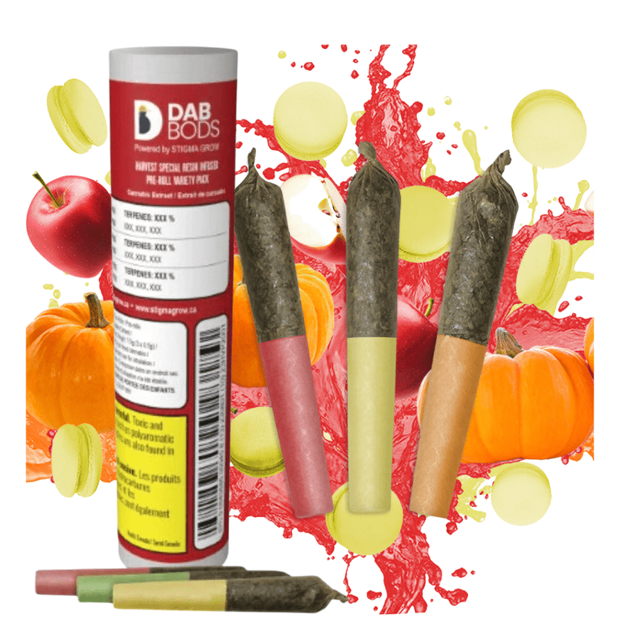 Dab Bods Pre-Rolls 3x0.5g Dab Bods Harvest Special Shatter Infused Pre-Rolls-Morden Vape & cannabis