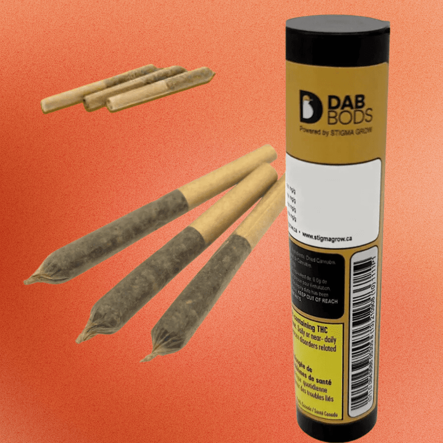 Dab Bods Pre-Rolls 3x0.5g Dab Bods Oh Shatter Fortified Pre-Rolls-3x0.5g- Morden Manitoba