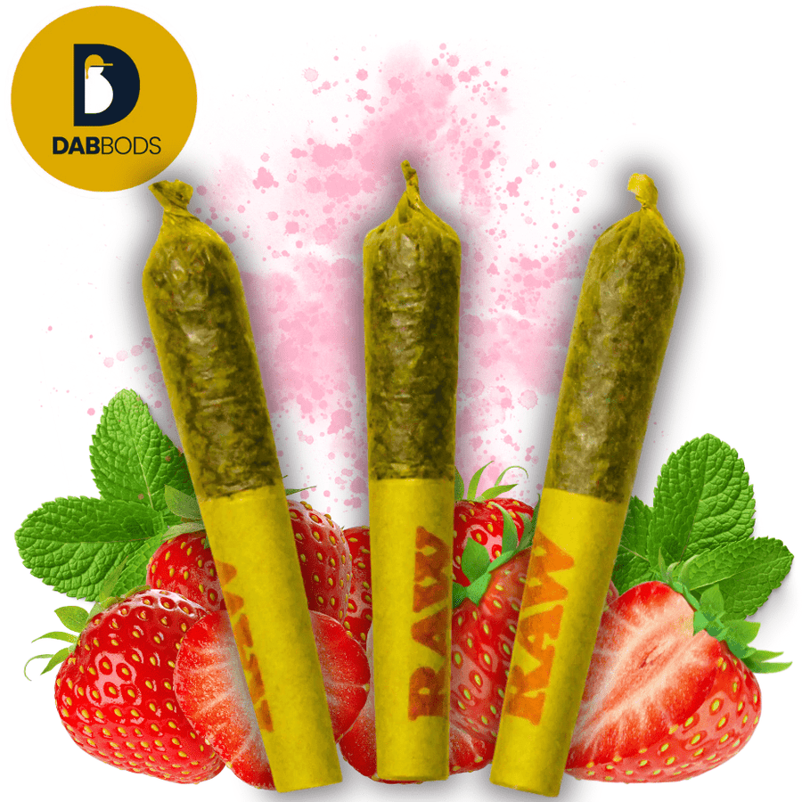 Dab Bods Pre-Rolls 3x0.5g Dab Bods Strawberry Freeze Resin Infused Hybrid Pre-Roll-3x0.5g-Morden