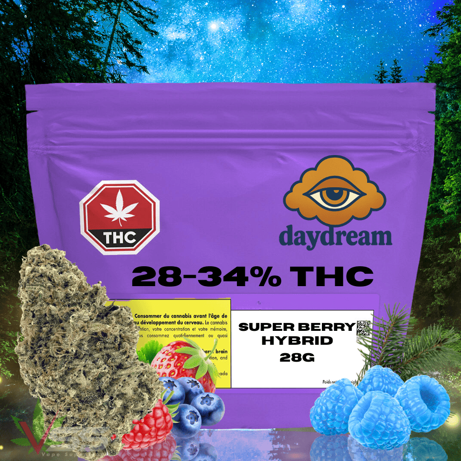 Daydream Super Berry Hybrid Flower - 28g Morden Vape SuperStore and Cannabis Manitoba Canada