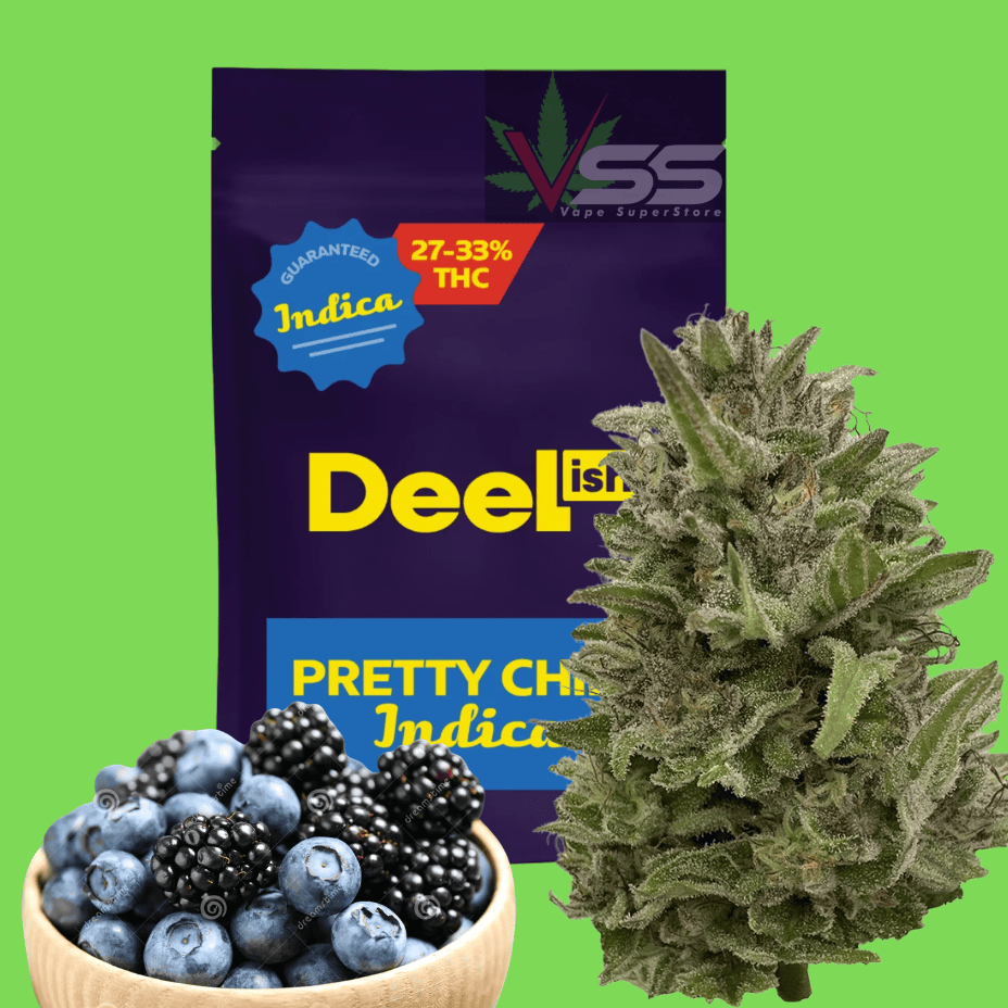 Deelish Pretty Chill Indica Flower - 28g Morden Vape SuperStore and Cannabis Manitoba Canada