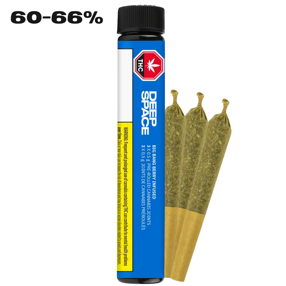 Deep Space Big Bang Berry Infused Pre-rolls - 3x0.5g Morden Vape SuperStore and Cannabis Manitoba Canada