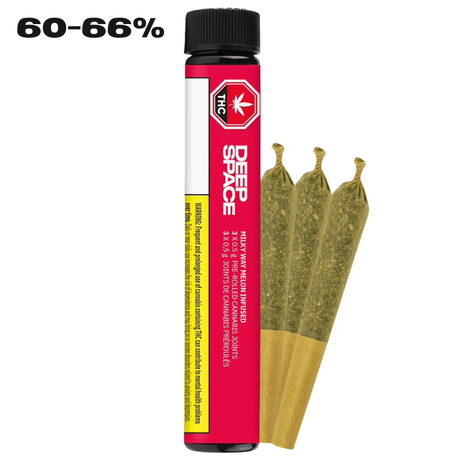 Deep Space Milky Way Melon Infused Pre-rolls - 3x0.5g Morden Vape SuperStore and Cannabis Manitoba Canada
