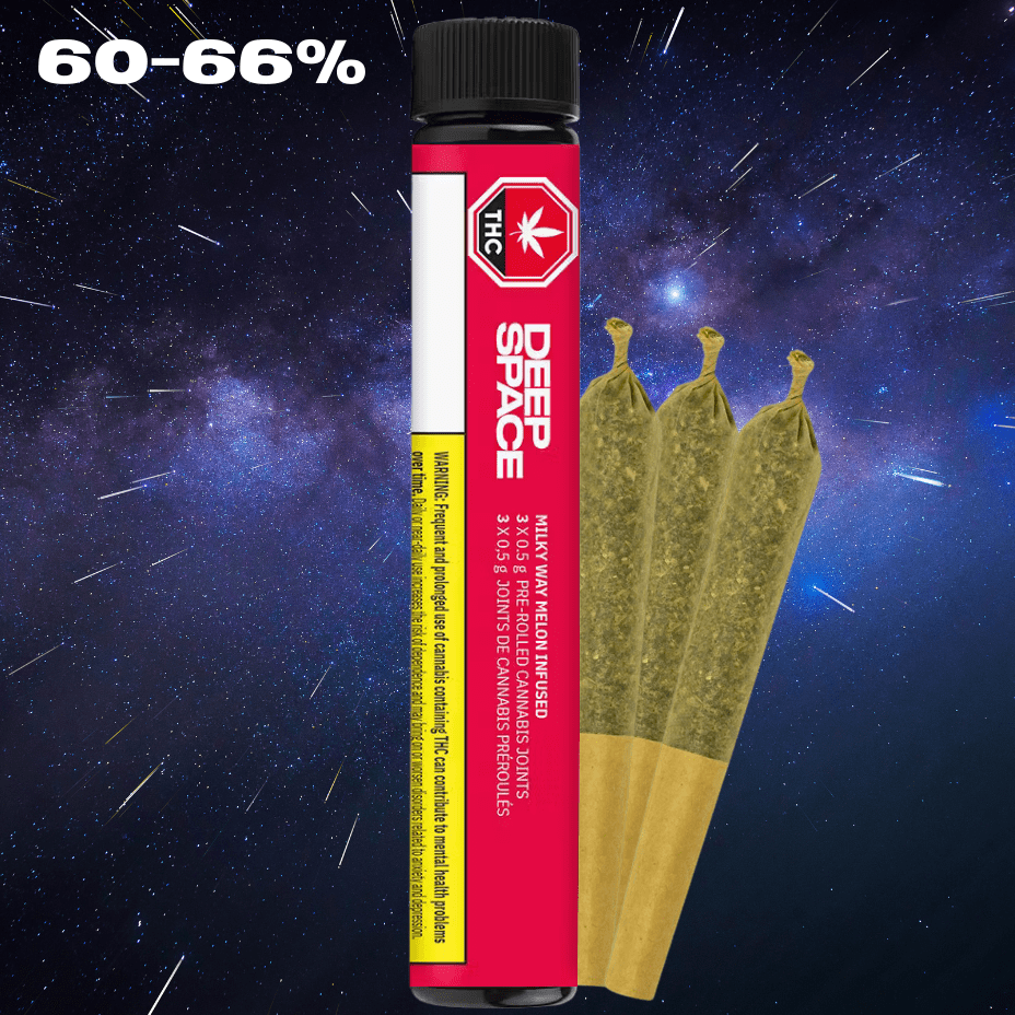 Deep Space Milky Way Melon Infused Pre-rolls - 3x0.5g Morden Vape SuperStore and Cannabis Manitoba Canada