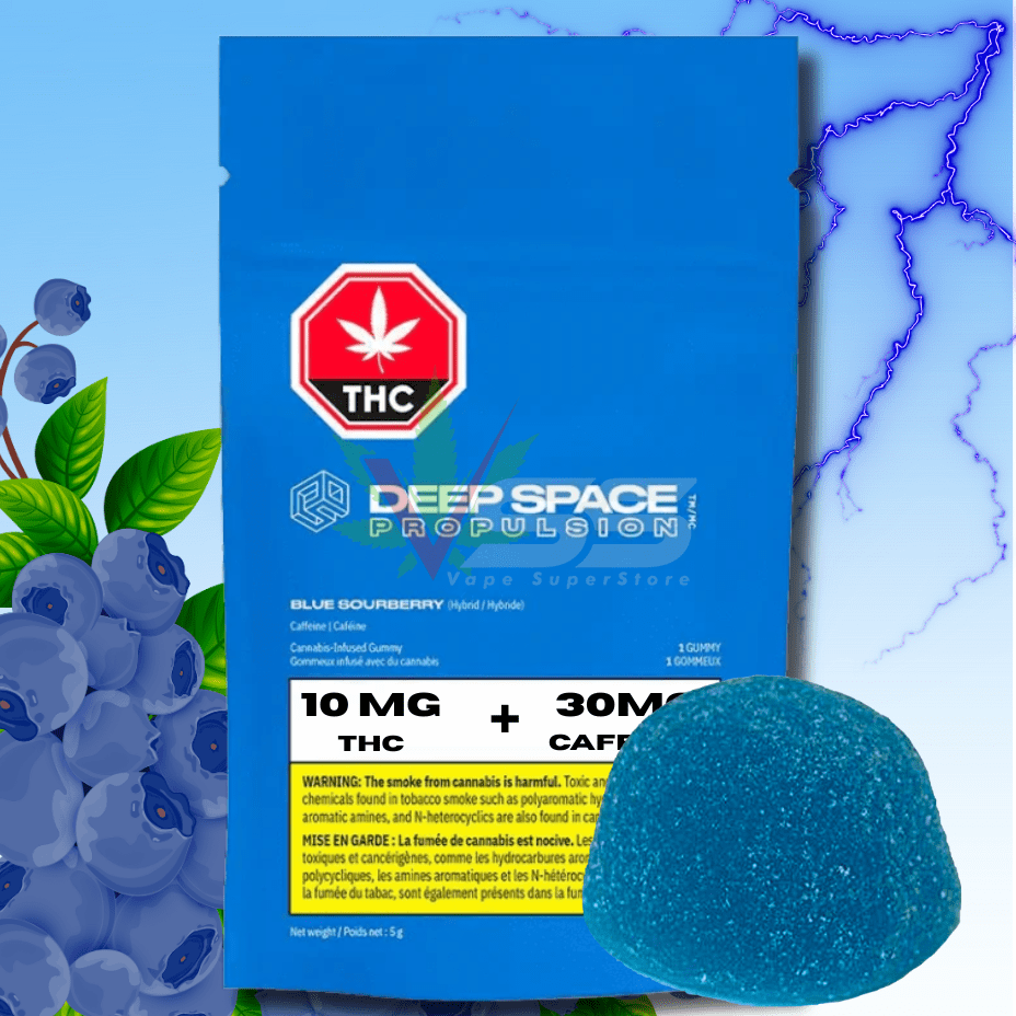 Deep Space Propulsion Blue Sourberry Gummy - 1x10mg Morden Vape SuperStore and Cannabis Manitoba Canada
