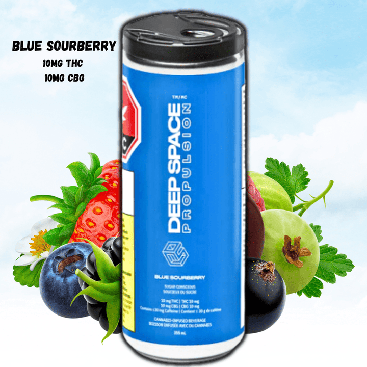 Deep Space Propulsion Blue Sourberry THC Infused Beverage - 355mL 355mL Morden Vape SuperStore and Cannabis Manitoba Canada