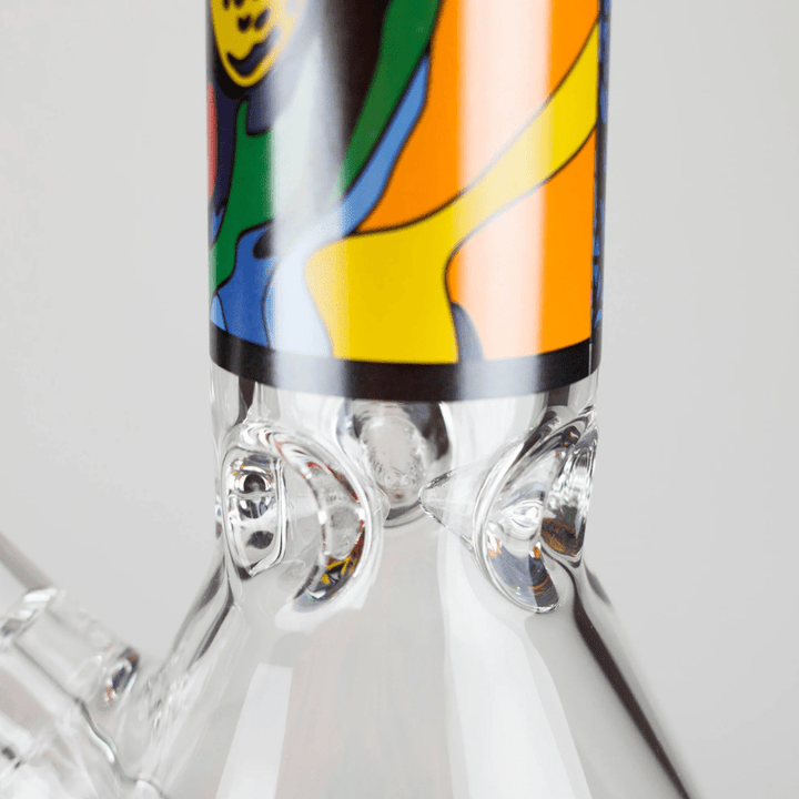 Design Dog Decal 7mm Beaker Bong 14" 14 Inches / 7mm Borosilicate Morden Vape SuperStore and Cannabis Manitoba Canada