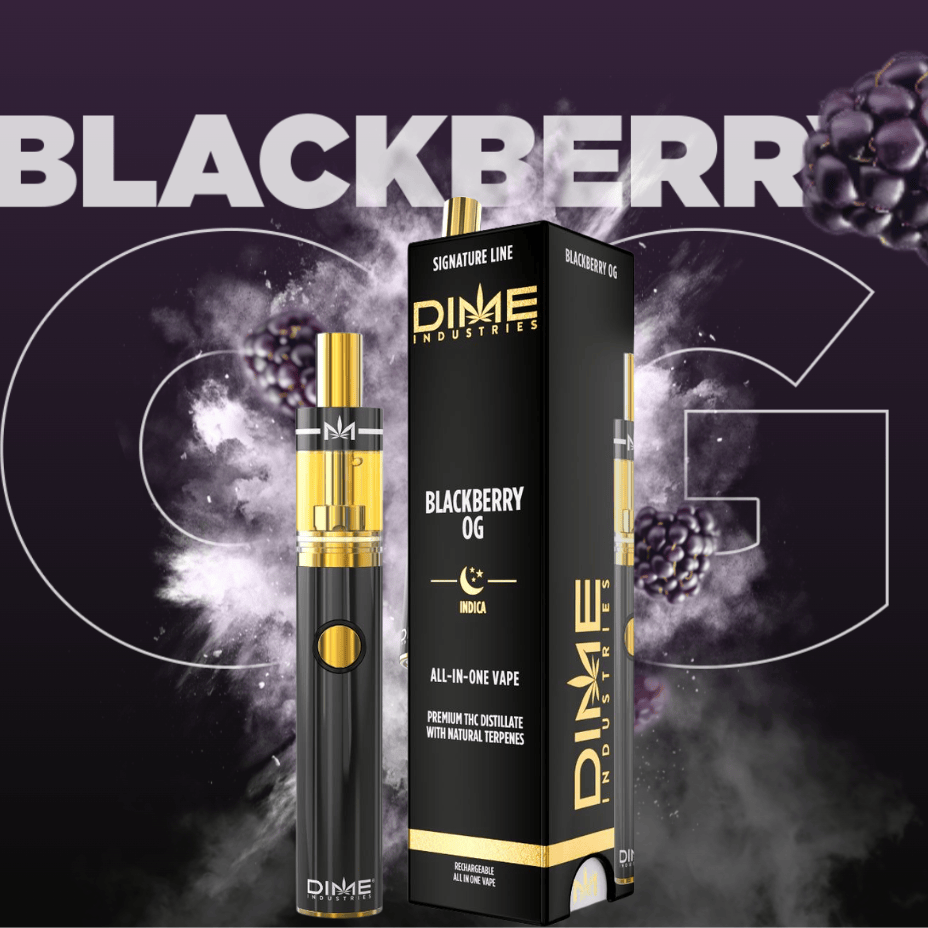 Dime Blackberry OG Liquid Diamond Disposable Vape-1g Morden Vape SuperStore and Cannabis Manitoba Canada