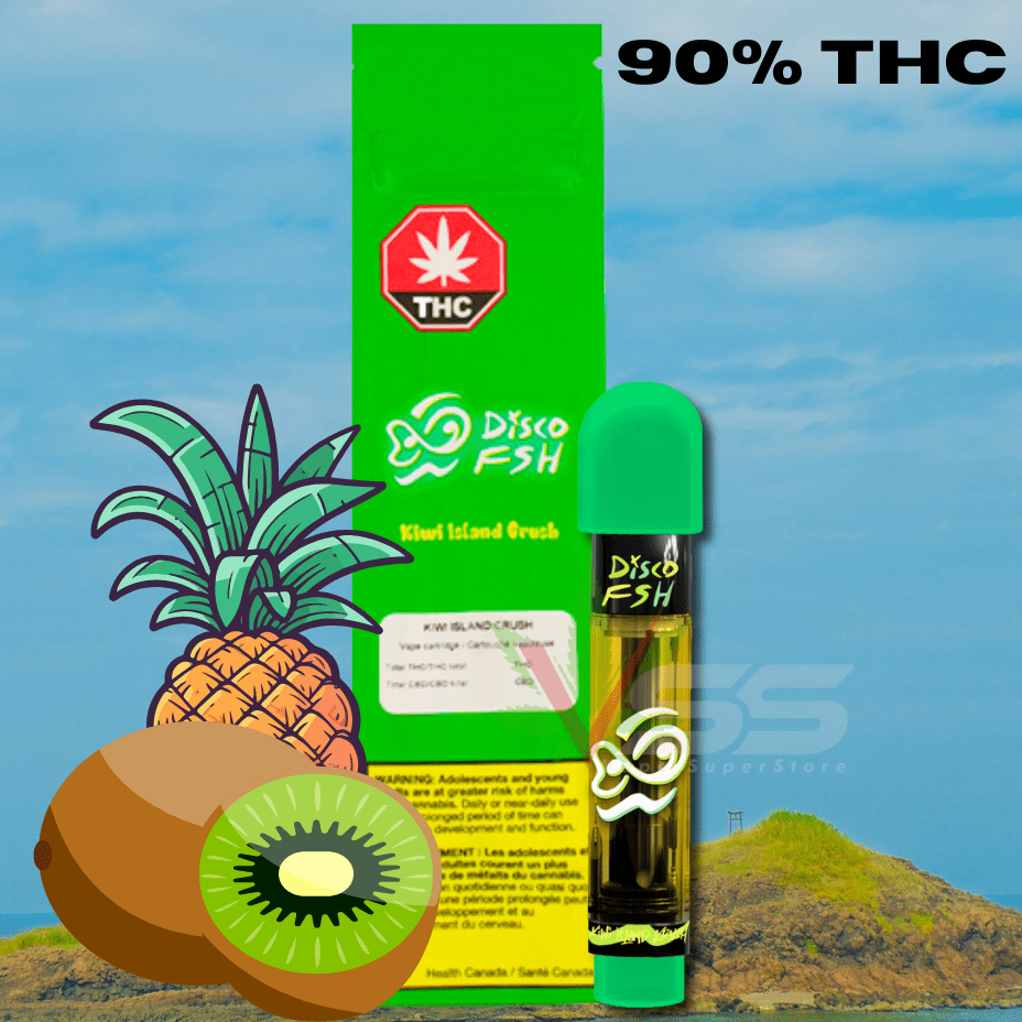 DiscoFSH - Kiwi Island Crush Sativa Vape Cartridge - 1g Morden Vape SuperStore and Cannabis Manitoba Canada